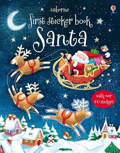 Beispielbild fr Santa (Usborne First Sticker Books) zum Verkauf von AwesomeBooks
