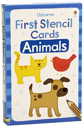 9781409536468: First Stencil Cards Animals