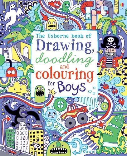 Beispielbild fr Drawing, Doodling and Colouring: Boys (Usborne Drawing, Doodling and Colouring) zum Verkauf von WorldofBooks