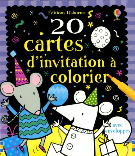 Beispielbild fr 20 cartes d'invitation  colorier zum Verkauf von medimops