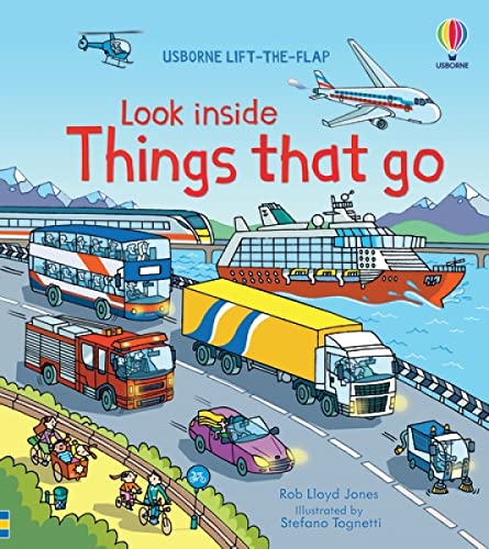 Stock image for Look Inside Things That Go (Usborne Look Inside) (Look Inside Board Books) for sale by AwesomeBooks