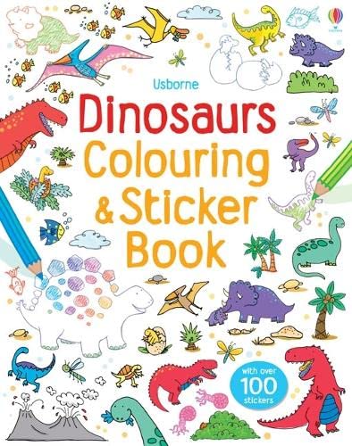 Stock image for Dinosaurs Sticker and Colouring Book (Usborne Sticker and Colouring Books) for sale by Hippo Books