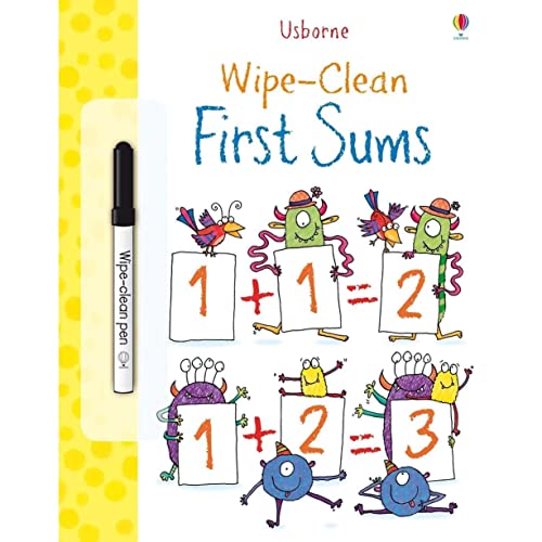 9781409551492: Wipe Clean: First Sums (Usborne Wipe Clean Books)