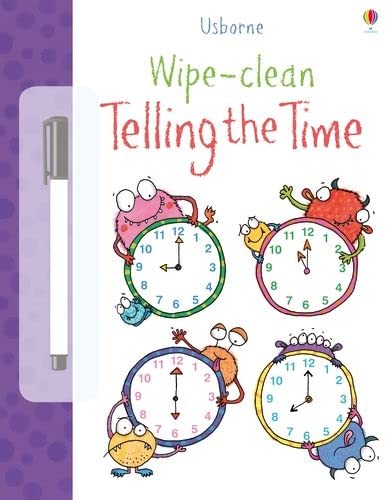 Stock image for Wipe Clean Telling the Time (Usborne Wipe Clean Books) for sale by AwesomeBooks