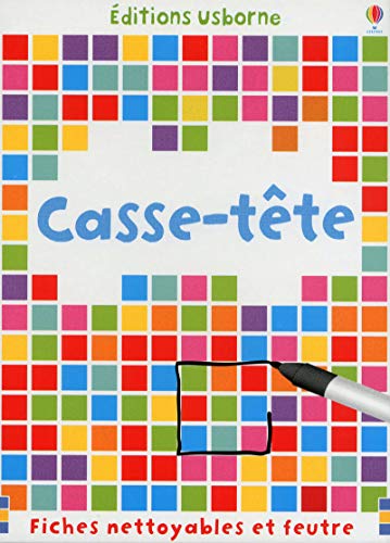 Stock image for Casse-tte : Fiches nettoyables et feutre for sale by medimops