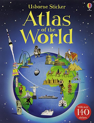 Beispielbild fr Sticker Atlas of the World (Sticker Atlases) zum Verkauf von WorldofBooks