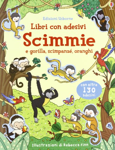 Beispielbild fr Scimmie. Con adesivi zum Verkauf von Librerie Dedalus e Minotauro