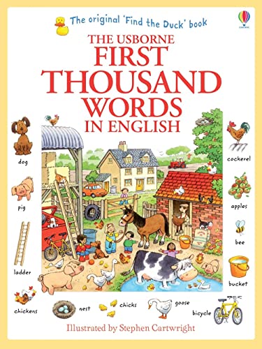 Stock image for The Usborne First Thousand Words in English for sale by Blackwell's