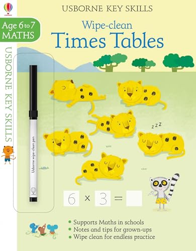 Imagen de archivo de Wipe-Clean Times Tables 6-7 (Key Skills) a la venta por AwesomeBooks