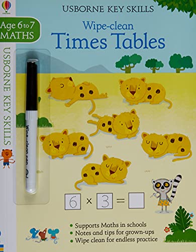 Stock image for Wipe-Clean Times Tables 6-7 (Key Skills) for sale by AwesomeBooks