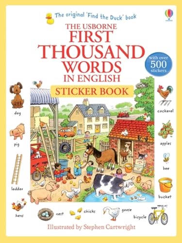 Stock image for First Thousand Words in English Sticker Book for sale by Blackwell's