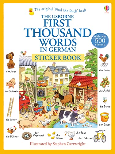 Imagen de archivo de First Thousand Words in German Sticker Book: 1 (First Thousand Words Sticker Book) a la venta por WorldofBooks