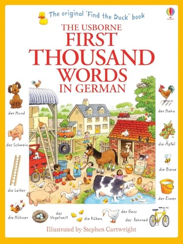 Imagen de archivo de The Usborne First Thousand Words in German a la venta por Blackwell's