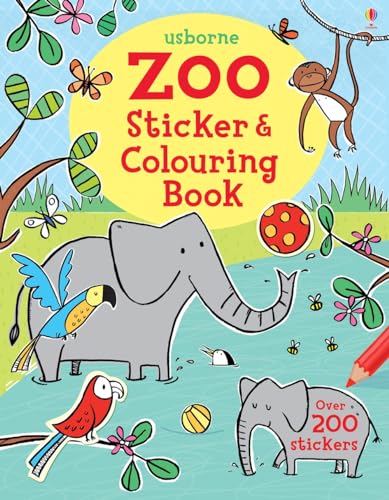 Imagen de archivo de Zoo Sticker and Colouring Book a la venta por Blackwell's