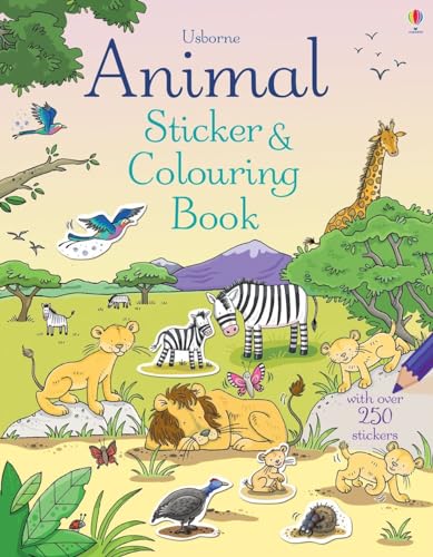 Imagen de archivo de Animal Sticker and Colouring Book a la venta por Blackwell's