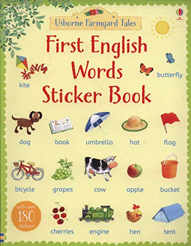 Imagen de archivo de Farmyard Tales First English Words Sticker Book a la venta por Bookmonger.Ltd