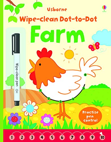 Beispielbild fr Wipe-Clean Dot-to-Dot Farm zum Verkauf von WorldofBooks