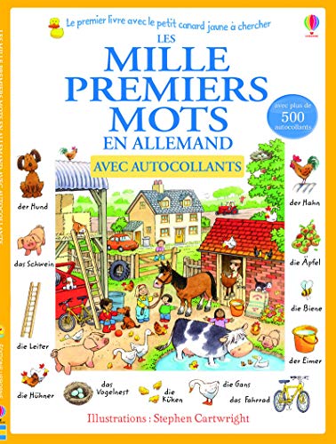 Stock image for Les mille premiers mots en allemand : Avec autocollants for sale by Revaluation Books