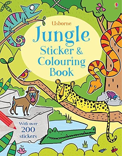 Beispielbild fr Jungle Sticker and Colouring Book (First Colouring and Sticker Books) zum Verkauf von WorldofBooks