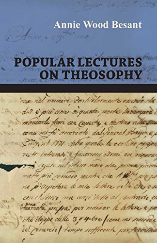 Popular Lectures on Theosophy (9781409766858) by Besant, Annie Wood