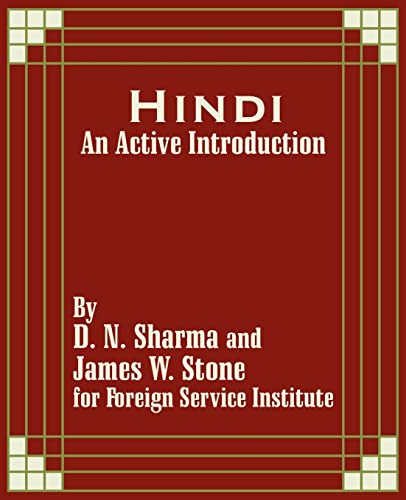 Hindi: An Active Introduction (9781410203144) by Foreign Service Institute