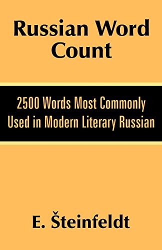 Stock image for Russian Word Count: 2500 Words Most Commonly Used in Modern Literary Russian for sale by Chiron Media
