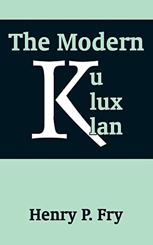 Beispielbild fr Modern Ku Klux Klan, The zum Verkauf von Wonder Book