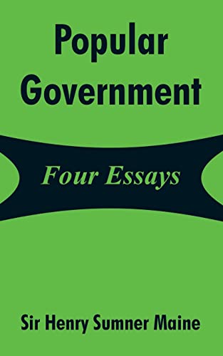 Beispielbild fr Popular Government: Four Essays zum Verkauf von Lucky's Textbooks