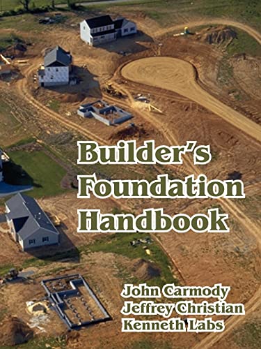 Beispielbild fr Builder's Foundation Handbook zum Verkauf von Save With Sam