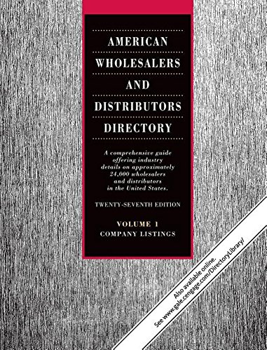 9781410311009: American Wholesalers and Distributors Directory: A Comprehensive Guide Offering Industry Details on Nearly 24,000 Wholesalers and Distributors in the United States