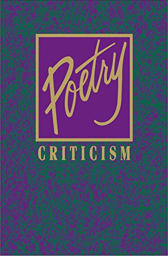 9781410314406: Poetry Criticism: Criticism of the Works of the Most Significant and Widely Studied Poets of World Literature