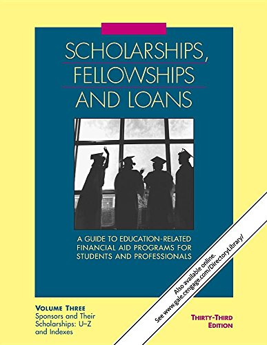 Stock image for Scholarships, Fellowships and Loans: A Guide to Education-Related Financial Aid Programs for Students and Professionals for sale by ThriftBooks-Dallas