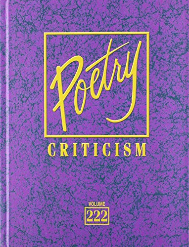 Beispielbild fr Poetry Criticism zum Verkauf von Buchpark