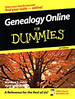Beispielbild fr Genealogy Online for Dummies zum Verkauf von Better World Books