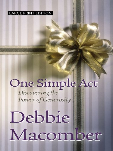 Stock image for One Simple Act: Discovering the Power of Generosity for sale by ThriftBooks-Dallas