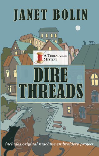 9781410441621: Dire Threads (Wheeler Publishing Large Print Cozy Mystery: Threadville Mystery)