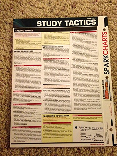 Imagen de archivo de Study Tactics (SparkCharts) (Sparknotessparkcharts) a la venta por Wonder Book
