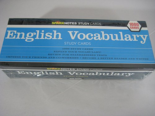 Stock image for English Vocabulary (SparkNotes Study Cards) for sale by Front Cover Books