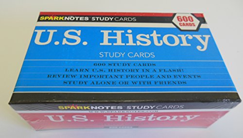Beispielbild fr U.S. History (SparkNotes Study Cards) zum Verkauf von Ergodebooks