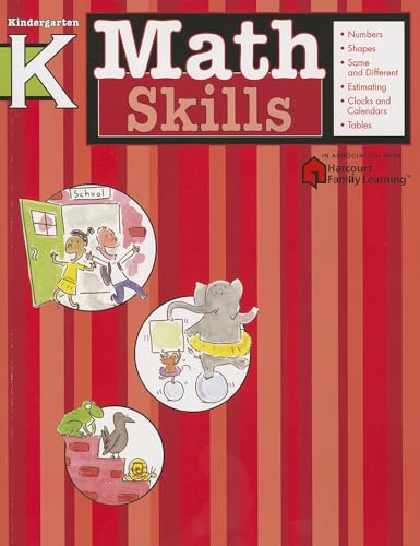 9781411401051: Math Skills: Grade K (Flash Kids Harcourt Family Learning)