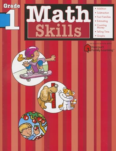 9781411401068: Math Skills: Grade 1 (Flash Kids Harcourt Family Learning)