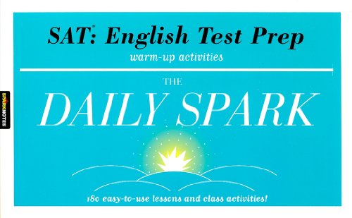 Imagen de archivo de SAT English Test Prep : 180 Easy-to-Use Lessons and Class Activities! a la venta por Better World Books
