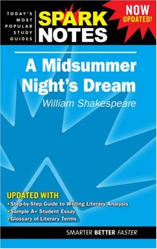 Stock image for Midsummer Night's Dream by William Shakespeare, A (Spark Notes Literature Guide) for sale by Once Upon A Time Books