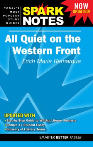 Stock image for Spark Notes: All Quiet on the Western Front (Spark Notes) for sale by Jenson Books Inc