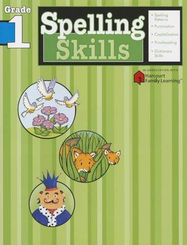 9781411403826: Spelling Skills: Grade 1 (Flash Kids Harcourt Family Learning)