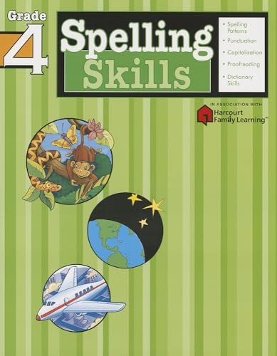 Imagen de archivo de Spelling Skills: Grade 4 (Flash Kids Harcourt Family Learning) a la venta por Better World Books