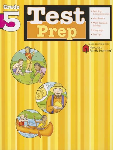 Imagen de archivo de Test Prep: Grade 5 (Flash Kids Harcourt Family Learning) a la venta por Better World Books