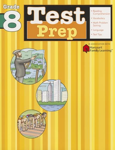 9781411404045: Test Prep: Grade 8 (Flash Kids Harcourt Family Learning)