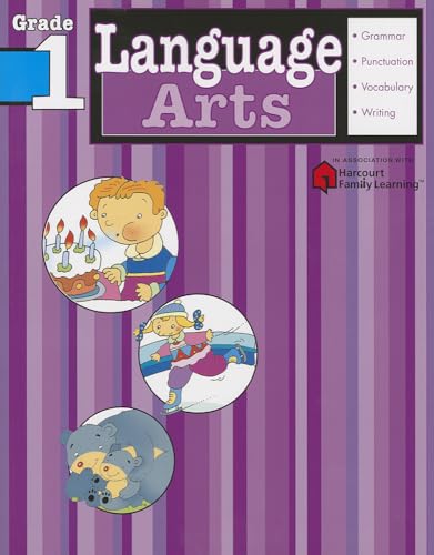 9781411404090: Language Arts: Grade 1 (Flash Kids Harcourt Family Learning)