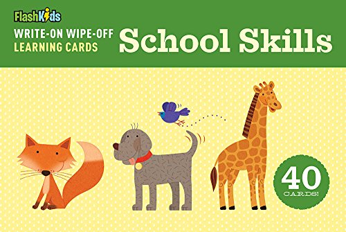 9781411463424: School Skills: Write-on Wipe-off Learning Cards